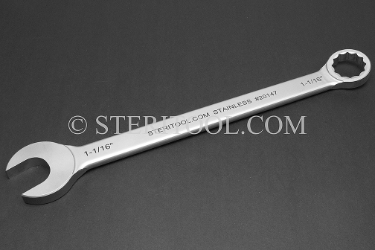 #20147 - 1-1/16" Stainless Steel Combination Wrench. wrench, combination, spanner, stainless steel