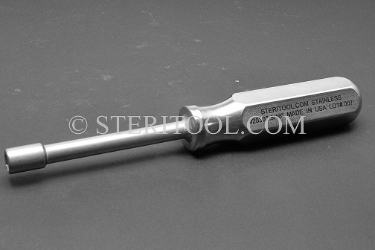 #20302 - 5/16" Stainless Steel Nut Driver with SS Handle. nut driver, stainless steel
