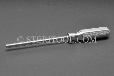 #20318 - 4mm Stainless Steel Nut Driver with SS Handle. nut driver, stainless steel
