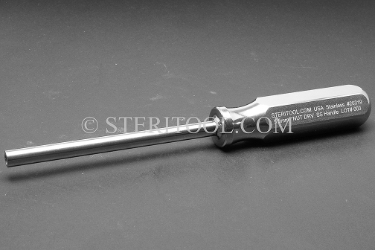 #20319 - 5.5mm Stainless Steel Nut Driver with SS Handle. nut driver, stainless steel