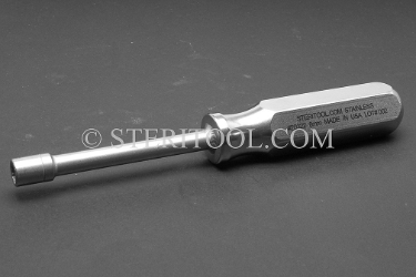 #20322 - 8mm Stainless Steel Nut Driver with SS Handle. nut driver, stainless steel