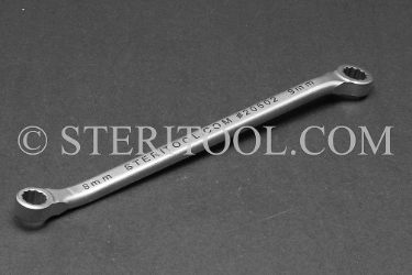 #20502 - 8.0 x 9.0mm Stainless Steel Double Box End Wrench. box end, boxend, wrench, spanner, 12pt, 12-pt, 12 pt, stainless steel