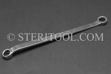 #20504 - 10.0 x 11.0mm Stainless Steel Double Box End Wrench. box end, boxend, wrench, spanner, 12pt, 12-pt, 12 pt, stainless steel