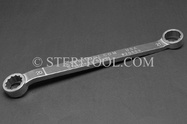 #20509 - 20.0 x 21.0mm Stainless Steel Double Box End Wrench. box end, boxend, wrench, spanner, 12pt, 12-pt, 12 pt, stainless steel
