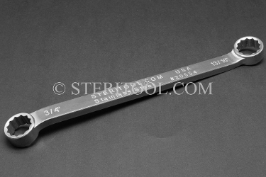 #20554 - 3/4""  X 13/16" Stainless Steel Double Box End Wrench. box end, boxend, wrench, spanner, 12pt, 12-pt, 12 pt, stainless steel