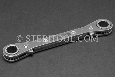 #20612 - 13mm x 14mm STAINLESS STEEL RATCHETING WRENCH. ratchet, ratcheting wrench, spanner, box end, stainless steel