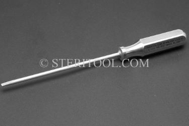 #21201_316 - 5/32" Non-Magnetic Stainless Steel Screwdriver, SS Handle, 5"(125mm) Shaft. 316SS, Low Torque Only. flap, slot, parallel, screwdriver, paralel, stainless steel, non-magnetic, non magnetic, nonmagnetic