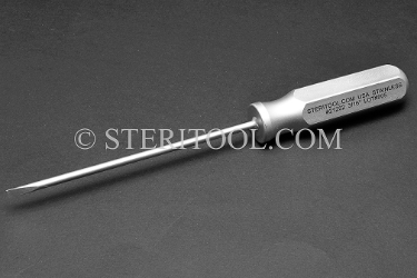 #21202 - 3/16" Stainless Steel Screwdriver, SS Handle, 6"(150mm) Shaft. screwdriver, screw, flat, parallel, slot, stainless steel