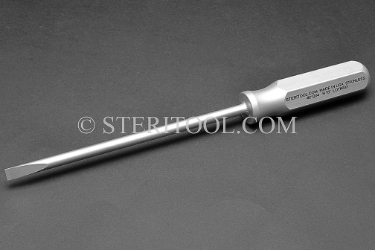 #21204 - 5/16" Stainless Steel Screwdriver, SS Handle, 7"(175mm) Shaft. screwdriver, screw, flat, parallel, slot, stainless steel