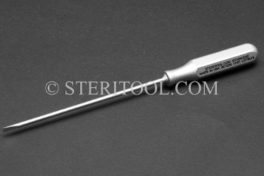 #21208_316 - 1/10" NM Stainless Steel Screwdriver, SS Handle, 4"(100mm) Shaft. 316L, Low Torque. flap, slot, parallel, screwdriver, paralel, stainless steel, non-magnetic, non magnetic, nonmagnetic