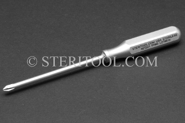 #21221 - Philips #0 Stainless Steel Screwdriver, SS Handle. screwdriver, screw, phillips, philips, stainless steel