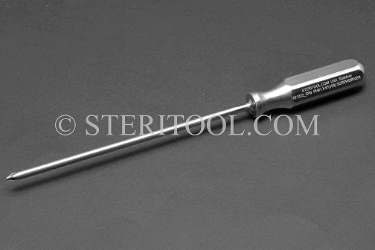 #21222_SP6 - Philips #1 Stainless Steel Screwdriver, SS Handle, 6"(150mm) Shaft. phillips, philips, screwdriver, stainless steel