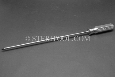 #21223_SP12 - Philips #2 Stainless Steel Screwdriver, SS Handle, 12"(300mm) Shaft. phillips, philips, screwdriver, stainless steel