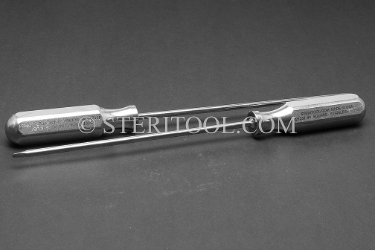 #21231 - #1 Stainless Steel Square Screwdriver, SS Handle. screwdriver, screw, square, robertson, stainless steel