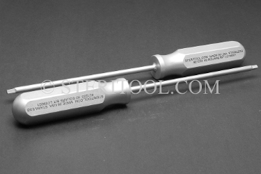 #21233 - #3 Stainless Steel Square Screwdriver, SS Handle. screwdriver, screw, square, robertson, stainless steel