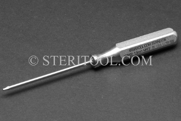 #21820 - 1.5mm Stainless Steel Ball Hex Driver, SS Handle. ball hex, driver, allen, stainless steel