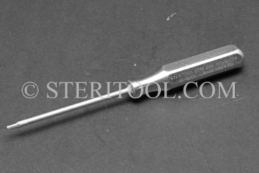 #21820ST - 1.5mm Stainless Steel Hex Driver, SS Handle. hex driver, stainless steel