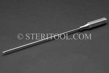 #21822_SP6 - 2.5mm Stainless Steel Ball Driver, SS Handle, 6"(150mm) Shaft. ball hex driver, stainless steel
