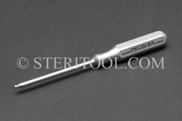 #21823 - 3.0mm Stainless Steel Ball Hex Driver, SS Handle. ball hex, driver, allen, stainless steel