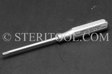 #21823STR - 3.0mm Stainless Steel Hex Driver, SS Handle. hex driver, stainless steel