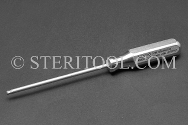 #21824_316 - NM 3.5mm Stainless Steel Ball Hex Driver, SS Handle. 316L ball hex, driver, allen, stainless steel