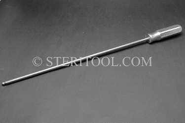 #21828SP14 - 6.0mm Stainless Steel Ball Hex Driver, SS Handle, 14"(350mm) Shaft. ball hex driver, stainless steel