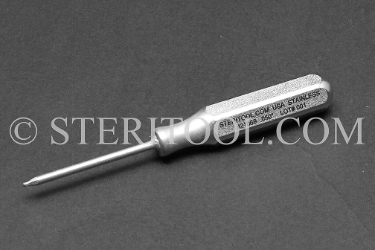 #21868 - 0.035" Stainless Steel Ball Hex Driver, SS Handle.  ball hex, driver, allen, stainless steel