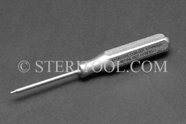 #21870 - 1/16" Stainless Steel Ball Hex Driver, SS Handle. ball hex, driver, allen, stainless steel