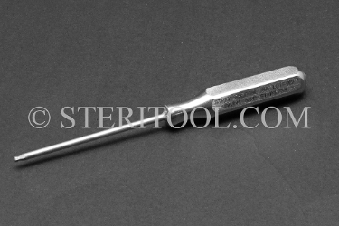#21871 - 5/64" Stainless Steel Ball Hex Driver, SS Handle. ball hex, driver, allen, stainless steel
