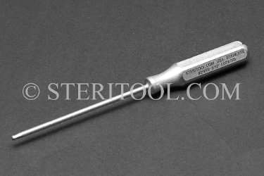 #21872 - 3/32" Stainless Steel Ball Hex Driver, SS Handle. ball hex, driver, allen, stainless steel