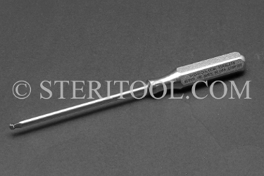 #21874 - 1/8" Stainless Steel Ball Hex Driver, SS Handle. ball hex, driver, allen, stainless steel