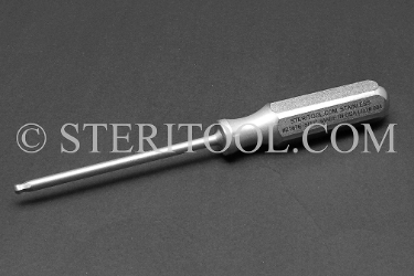#21876 - 5/32" Stainless Steel Ball Hex Driver, SS Handle. ball hex, driver, allen, stainless steel
