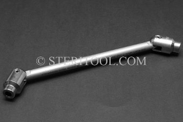#22134 - 1/4" x 5/16" Stainless Steel Swivel Wrench. wrench, swivel, flex head, spanner, socket, stainless steel