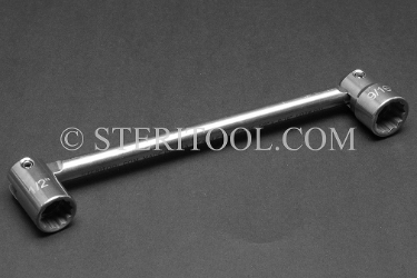 #22136 - 1/2" x 9/16" Stainless Steel Swivel Wrench. wrench, swivel, flex head, spanner, socket, stainless steel