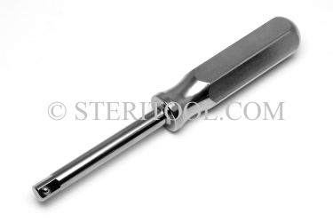 #10785 - 3/8 DR with Stainless Steel Handle. Shaft=3.5"(89mm). 3/8 dr, 3/8dr, 3/8-dr, driver, stainless steel, handle