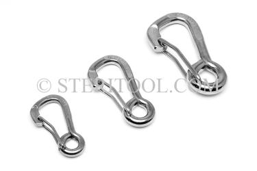 #10411 - 3" Stainless Steel Snap Hook for 1" Webbing. ratchet tie-down, strapping, rigging, stainless steel