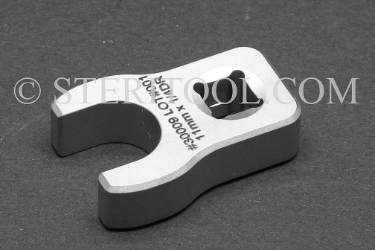 #30009 - 11mm x 1/4 DR Stainless Steel Crows Foot Wrench. crows foot, crows-foot, crowsfoot, offset, socket, wrench, stainless steel, 1/4dr, 1/4-dr, 1/4 dr
