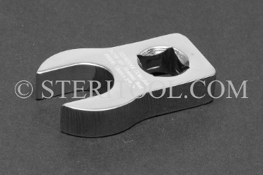 #30046 - 13mm x 3/8 DR Stainless Steel Crows Foot Wrench. crows foot, crows-foot, crowsfoot, offset, socket, wrench, stainless steel, 3/8dr, 3/8-dr, 3/8 dr