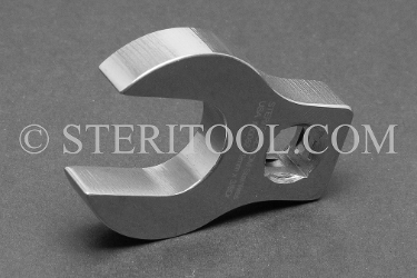 #30052 - 19mm x 3/8 DR Stainless Steel Crows Foot Wrench. crows foot, crows-foot, crowsfoot, offset, socket, wrench, stainless steel, 3/8dr, 3/8-dr, 3/8 dr