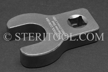 #30053 - 21mm x 3/8 DR Stainless Steel Crows Foot Wrench. crows foot, crows-foot, crowsfoot, offset, socket, wrench, stainless steel, 3/8dr, 3/8-dr, 3/8 dr