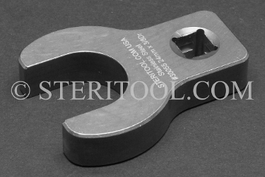 #30055 - 24mm x 3/8 DR Stainless Steel Crows Foot Wrench. crows foot, crows-foot, crowsfoot, offset, socket, wrench, stainless steel, 3/8dr, 3/8-dr, 3/8 dr