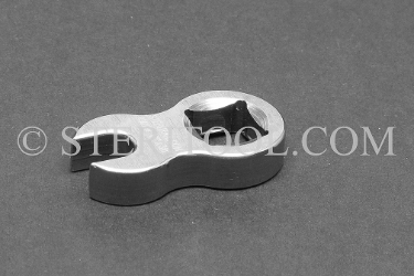 #30120 - 1/4" X 3/8 DR Stainless Steel Crows Foot Wrench. crows foot, crows-foot, crowsfoot, offset, socket, wrench, stainless steel, 3/8dr, 3/8-dr, 3/8 dr