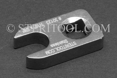 #30123 - 7/16" X 3/8 DR Stainless Steel Crows Foot Wrench. crows foot, crows-foot, crowsfoot, offset, socket, wrench, stainless steel, 3/8dr, 3/8-dr, 3/8 dr