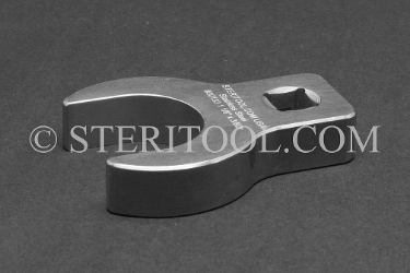 #30133 - 1-1/8" x 3/8 DR Stainless Steel Crows Foot Wrench. crows foot, crows-foot, crowsfoot, offset, socket, wrench, stainless steel, 3/8dr, 3/8-dr, 3/8 dr