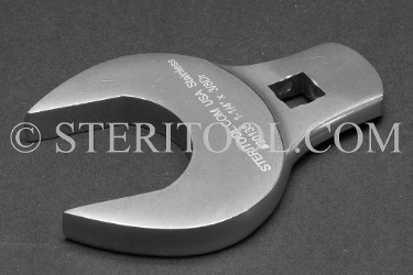 #30135 - 1-1/4" x 3/8 DR Stainless Steel Crows Foot Wrench. crows foot, crows-foot, crowsfoot, offset, socket, wrench, stainless steel, 3/8dr, 3/8-dr, 3/8 dr