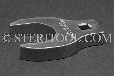 #30137 - 1-5/8" x 3/8 DR Stainless Steel Crows Foot Wrench. crows foot, crows-foot, crowsfoot, offset, socket, wrench, stainless steel, 3/8dr, 3/8-dr, 3/8 dr