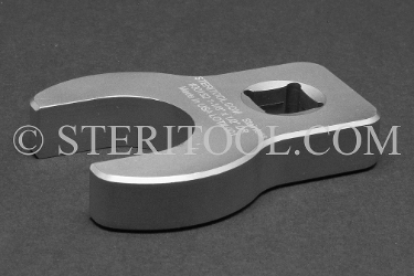 #30152 - 1-1/8" x 1/2 DR Stainless Steel Crows Foot Wrench. crows foot, crows-foot, crowsfoot, offset, socket, wrench, stainless steel, 1/2dr, 1/2-dr, 1/2 dr