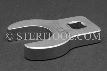 #30153 - 1-1/4" x 1/2 DR Stainless Steel Crows Foot Wrench. crows foot, crows-foot, crowsfoot, offset, socket, wrench, stainless steel, 1/2dr, 1/2-dr, 1/2 dr