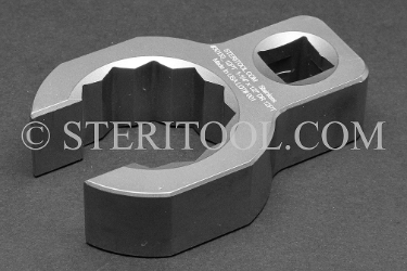 #30153_12PT - 1-1/4" x 1/2 DR 12PT Stainless Steel Crows Foot Wrench. 1/2 dr, 1/2dr, 1/2-dr, 12pt, 12-pt, 12 pt, crows foot, crowsfoot, stainless steel, socket, socket