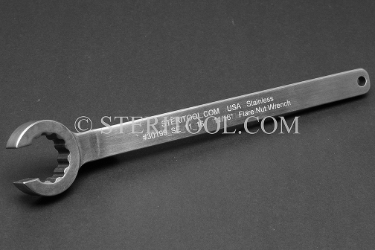 #30199_SE_11_16 - 11/16" Stainless Steel Single End Flare Nut Wrench. flare wrench, spanner, stainless steel